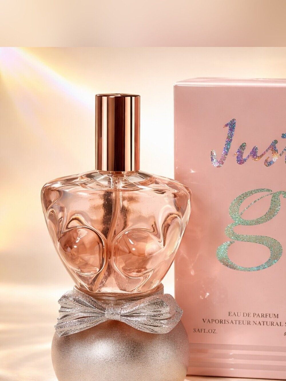 Just G Eau de Parfum - Pink & Rose Gold Bottle